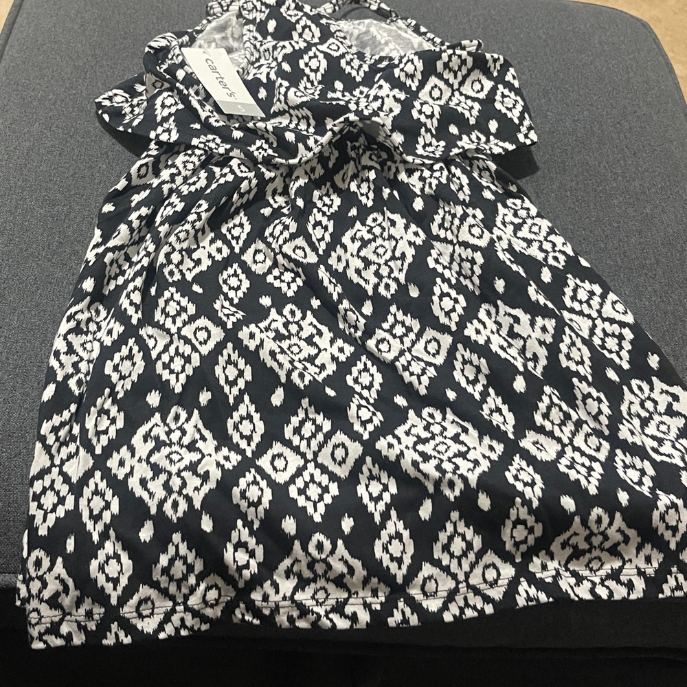 Carter's Monochrome Floral Dress
